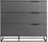 Комод R-Home 3 ящика CITY графит 400955801h 3