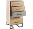Комод R-Home с 5 ящиками Loft Дуб натур/Бетон 4009296h_Натур 5