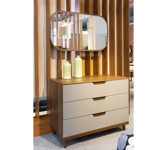 Комод R-Home с 3 ящиками Сканди Грей 4009264hM_Грей