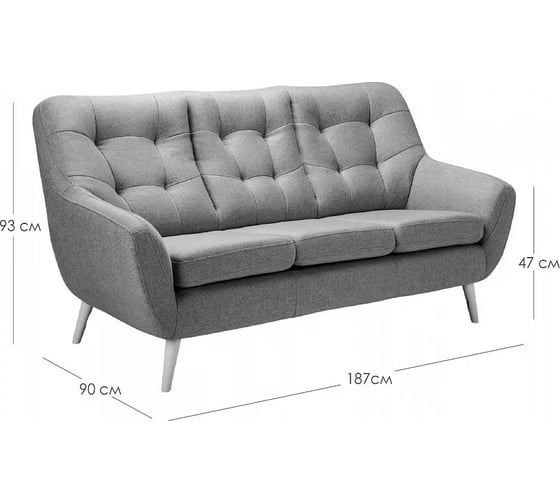 Диван R-Home Сканди Грей 40178220h_Грей