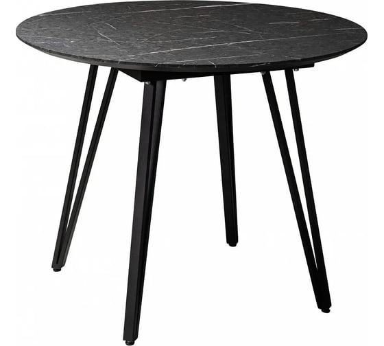 Стол R-Home Диего d960 мрамор графит со скосом 41042502h_R_мргр 1