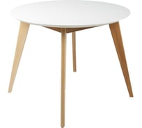 Стол R-Home Лунд круглый д.960 бук-белый 40033002h_бел