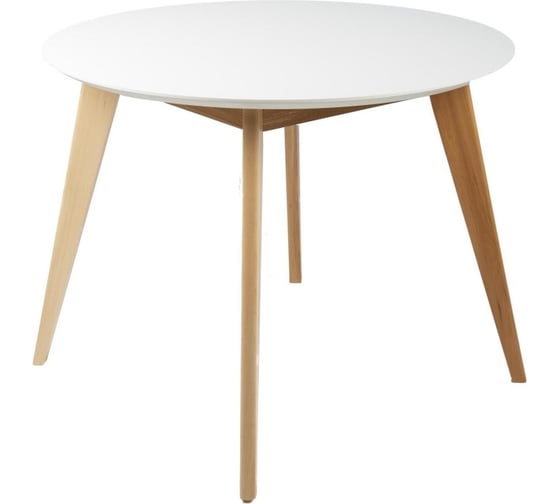 Стол R-Home Лунд круглый д.960 бук-белый 40033002h_бел 1