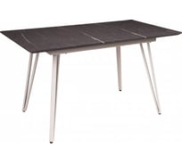 Стол R-Home Диего раздвиж. 120-160x80 мрамор графит_БЕЛЫЙ 41042910h_мргр12