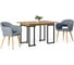 Стол R-Home раскладной обеденный Loft 160 Дуб натур 4003604h_Натур 13