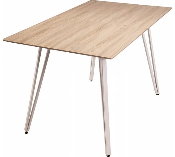 Стол R-Home Диего раздвиж. 120-160x80 дуб_БЕЛЫЙ 41042910h_дуб12