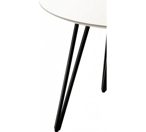 Стол R-Home Диего d860 белый со скосом 41042503h_R_бел