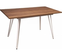 Стол R-Home Диего раздвиж. 120-160x80 Галифакс Табак_БЕЛЫЙ 41042910h_Табак12