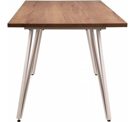 Стол R-Home Диего раздвиж. 120-160x80 Галифакс Табак_БЕЛЫЙ 41042910h_Табак12