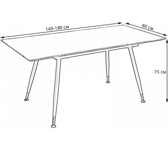 Стол R-Home Месси раздвиж. 140-180 Дуб Корбридж 4104281h_ДубКорб14