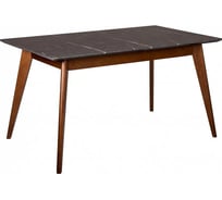 Стол R-Home Лунд раскладной 140-180 ОРЕХ-Мрамор Графит 40033941h_ОМрГ