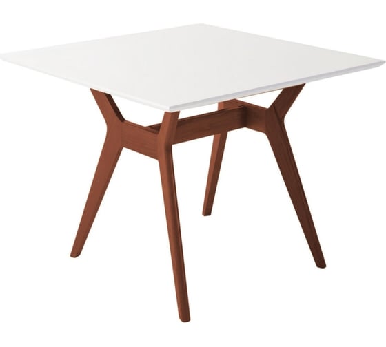 Стол R-Home Нарвик 960x960 Белый Темный орех 400330163h_бел