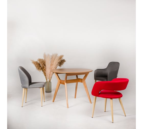 Стол R-Home Нарвик круглый д.960 бук-бук 40033012h_бук