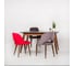 Раскладной стол R-Home Лунд 120-160 ОРЕХ-Мрамор Графит 40033921h_ОМрГ 9