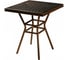 Стол R-Home Патонг Glass Rattan 70x70 870301 1