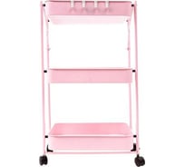 Полка-тележка AKS Home GALA розовая 82276