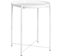 Журнальный стол AKS Home TRICK белый d 420х520 66916