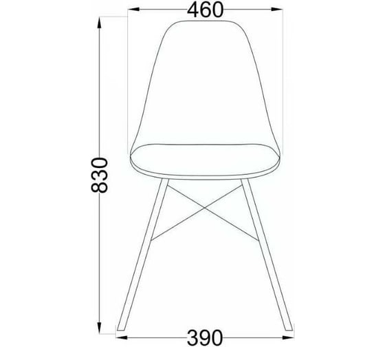 Стул AKS Home KORD PP зеленый/дерево 63179
