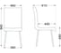 Стул AKS Home MIRA морской велюр HLR60/черный 67047 10