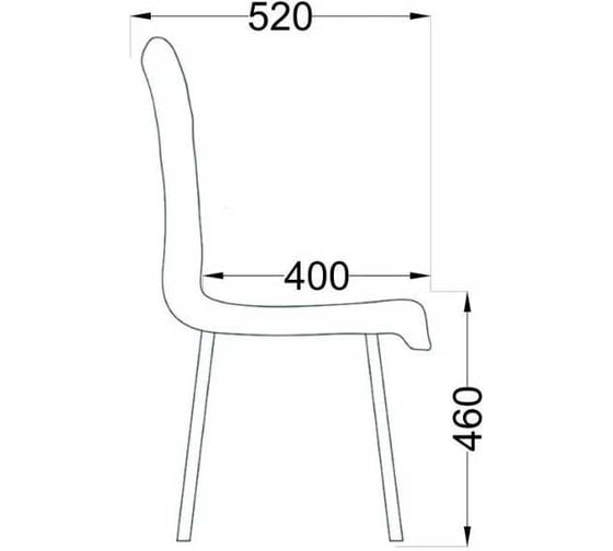 Стул AKS Home ROMEO, коричневый ML02-07/черный 63181