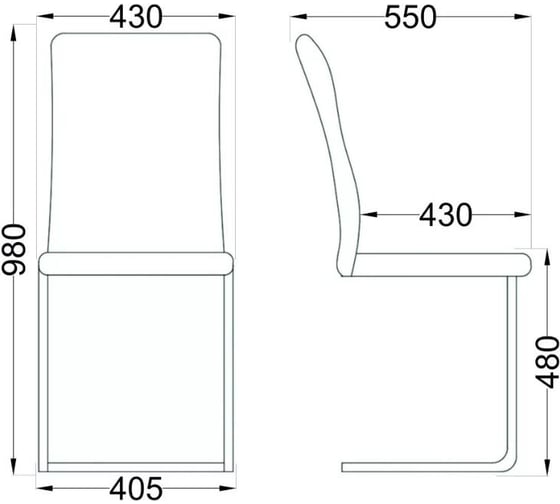 Стул AKS Home RONALD бежевый APU-003/хром 63316