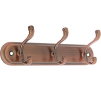 Вешалка ТУНДРА 3-х местная, KV403AC, цвет медь 3816887