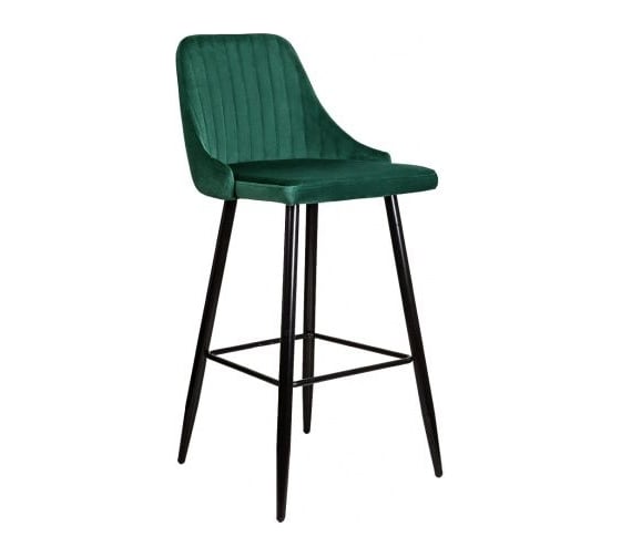 Стул AKS Home MEGAN-2 барный, зеленый велюр HLR56/черный 62508