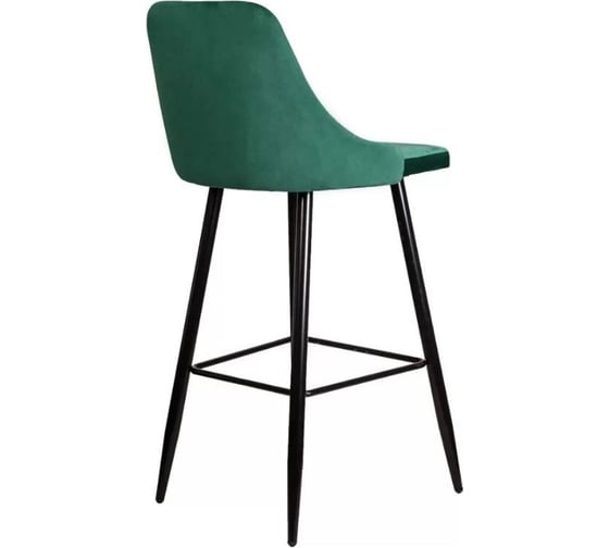 Стул AKS Home MEGAN-2 барный, зеленый велюр HLR56/черный 62508