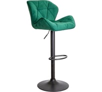 Барный стул AKS Home BERLIN (зеленый велюр/черный) 62687
