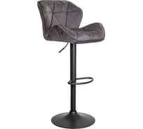Барный стул AKS Home BERLIN (темно-серый велюр/черный) 62685