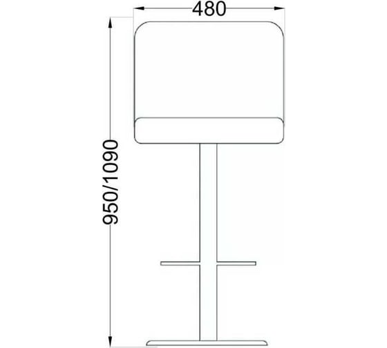 Барный стул AKS Home LOGOS, (коричневый) 30208