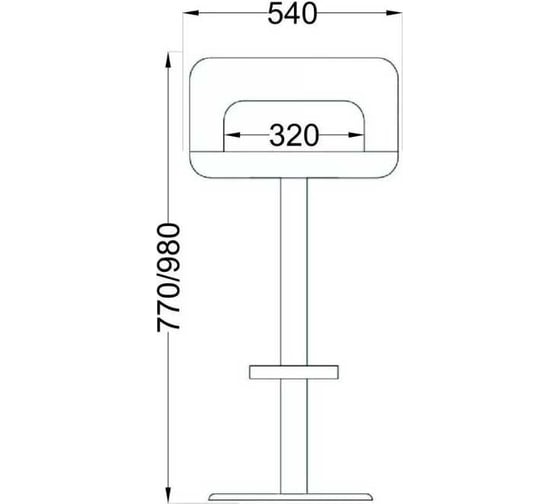 Барный стул AKS Home ROSA (белый) 30209