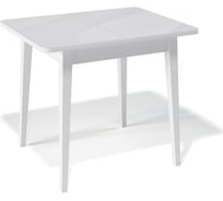 Стол KENNER 900 M, белый/стекло белое сатин 326477