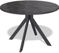 Стол KENNER AR1000, черный/керамика тёмно-серая 325399