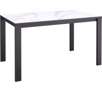 Стол KENNER BL1300, черный/керамика мрамор белый 325045