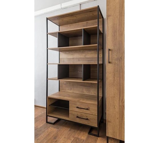 Полка для стеллажа R-Home Loft_Дуб табак 40092902H_Табак