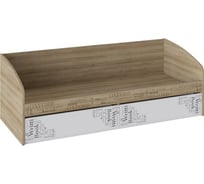 Кровать ТриЯ Оксфорд ТД-139.12.01 с 2 ящиками, ривьера/белый с рисунком 117695