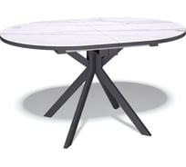 Стол KENNER DO1300 черный/керамика мрамор белый 325174