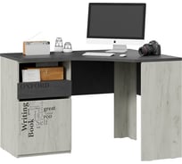 Угловой стол с ящиком ТриЯ Оксфорд-2 ТД-399.15.03 Матера/Дуб крафт белый с рисунком 241336