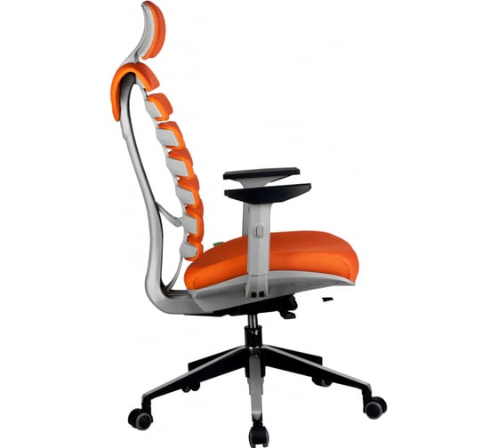 Кресло RIVA Chair RCH Shark серый пластик/оранжевая ткань (26-29) УЧ-00000701