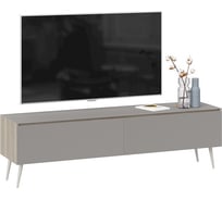 Тумба для теле-и радиоаппаратуры ТриЯ Глосс ТД 319.03.11 Баттл Рок/Cтекло Мокко матовый (М) 240759