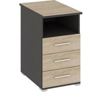 Приставная тумба с ящиками ТриЯ Успех-2 ПМ-184.11 Венге Цаво, Дуб Сонома 34373