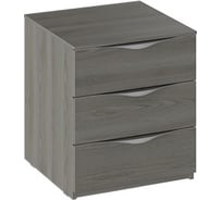 Прикроватная тумба ТриЯ Либерти ТД-297.03.01 с 3 ящиками, хадсон 116899