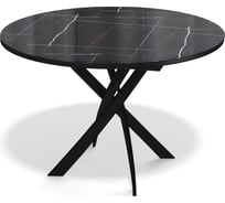 Стол KENNER R1100 черный/камень черный глянец 325430