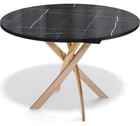 Стол KENNER R1100 золото/камень черный глянец 326363