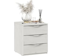 Прикроватная тумба ТриЯ Либерти ТД-297.03.01 с 3 ящиками, дуб крафт белый 235052