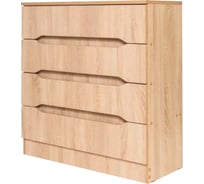 Комод DOMA ВАЛЕНСИЯ 4 ящика, с вырезной ручкой, дуб сонома 1006838