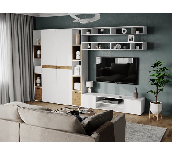 Антресоль DOMA MODUL 02-PL1600, белая 1028139
