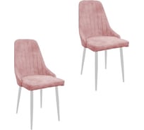 Комплект стульев M-GROUP МИЛАН Классика белый, пудровый(2 шт) 14020154