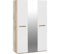 Комбинированный шкаф ТриЯ Фьюжн ТД-260.07.43 с 3 дверями, белый глянец/дуб делано 225460